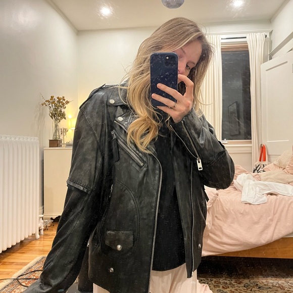 Black Leather Jacket - Picture 2 of 3